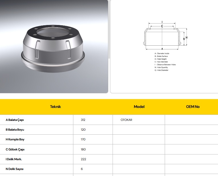 FREN KAMPANASI ATLAS EURO 6 ÖN